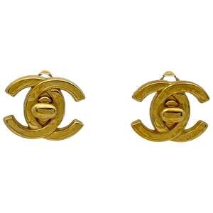Chanel Cc Logo Turnlock Clip-On #247041C10B